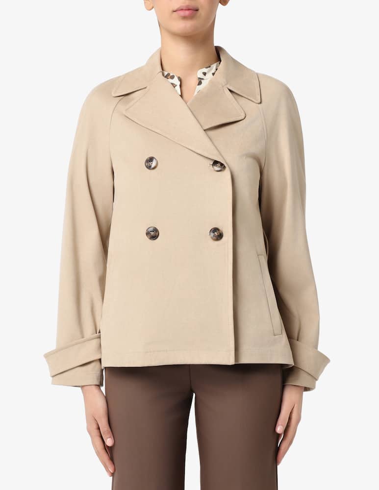 rinascente EMME faux suede trench jacket