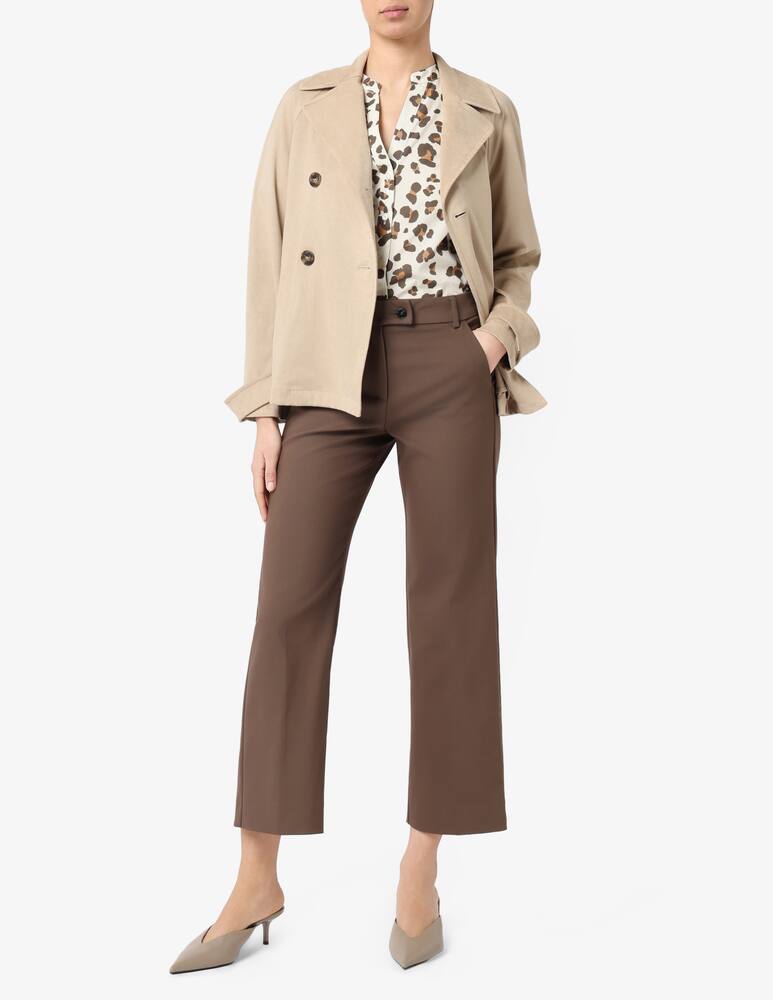 rinascente EMME faux suede trench jacket