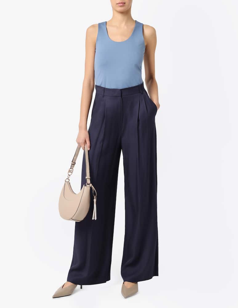 EMME Scoop neck jersey top EMMTIGLIO - picture 2