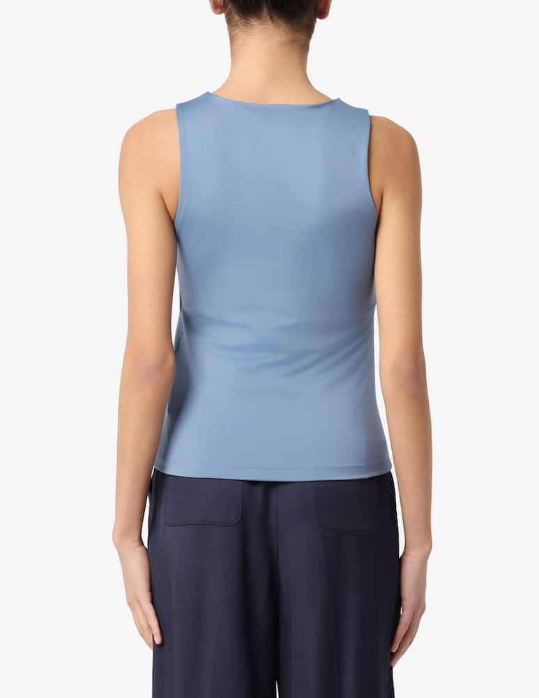 EMME Scoop neck jersey top EMMTIGLIO - picture 3