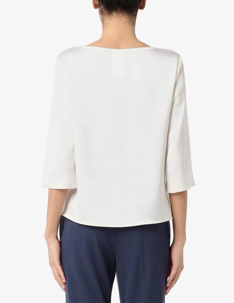 PENNYBLACK Blusa boxy in raso PBPBIACCO - immagine 2 PENNYBLACK Blusa boxy in raso PBPBIACCO - immagine 2