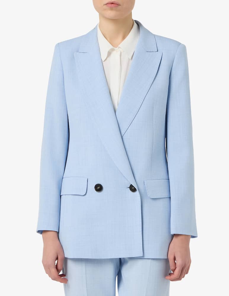 rinascente Marella Malfilé-look stretch canvas blazer