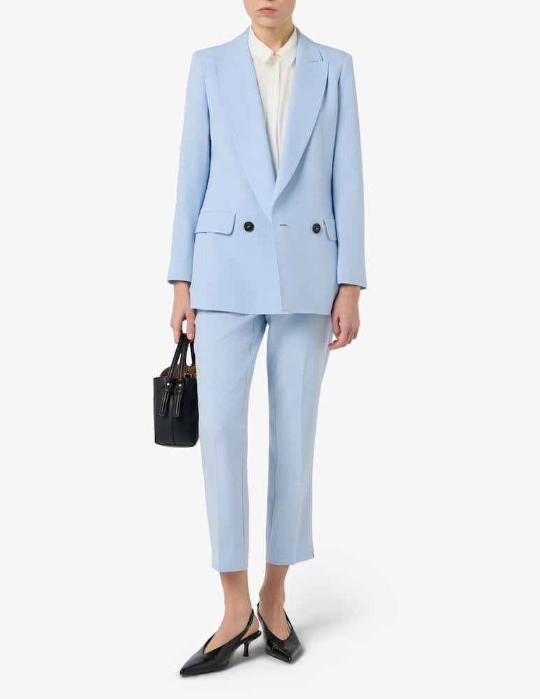 rinascente Marella Malfilé-look stretch canvas blazer