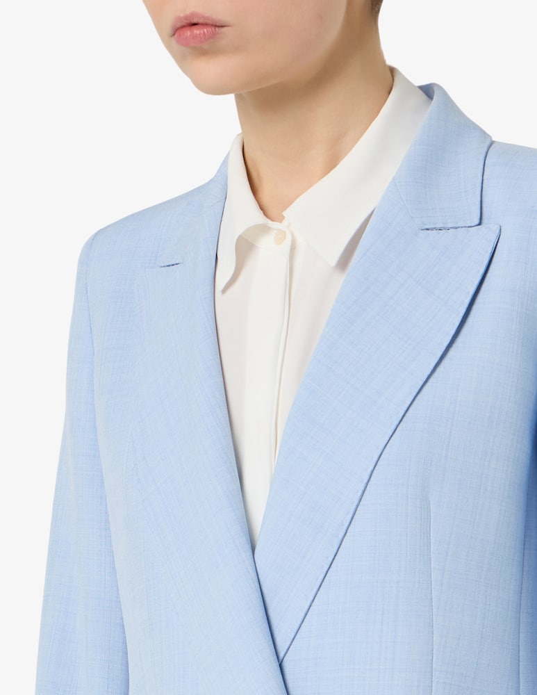 rinascente Marella Malfilé-look stretch canvas blazer
