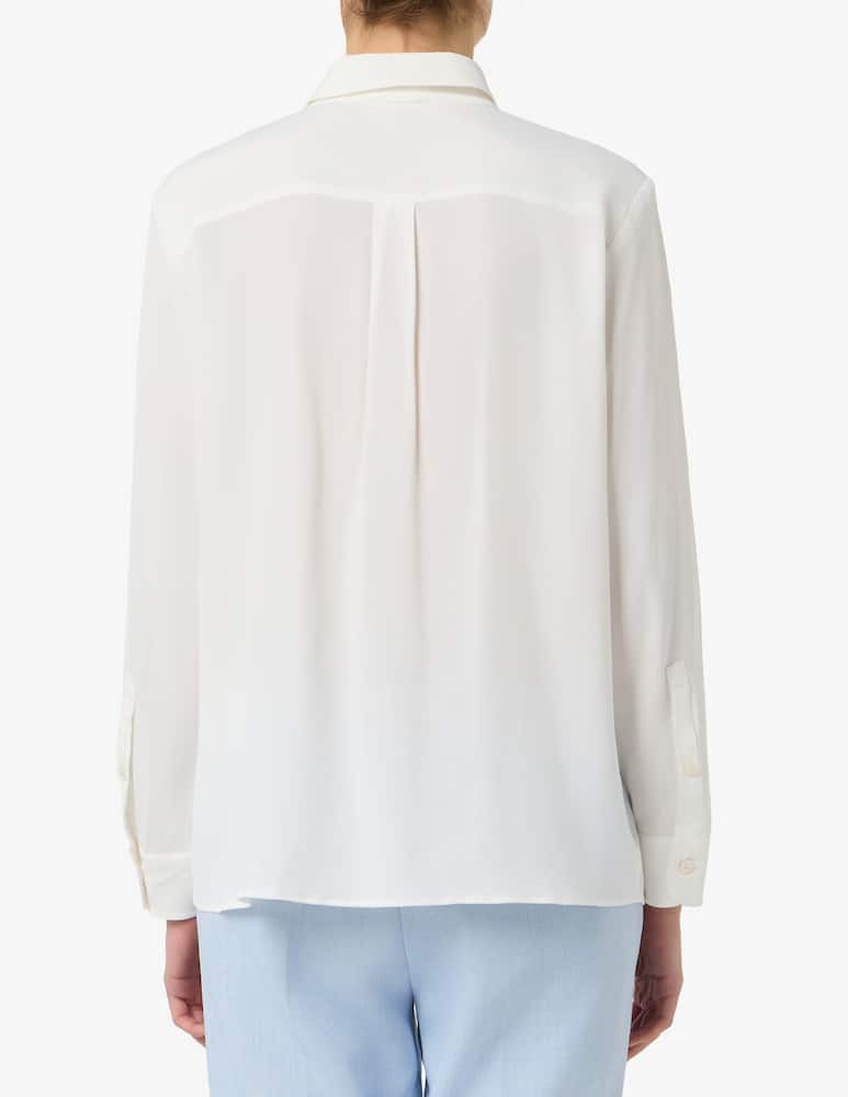 Marella Silk-blend crepe shirt MLLFEBE - picture 3 Marella Silk-blend crepe shirt MLLFEBE - picture 3