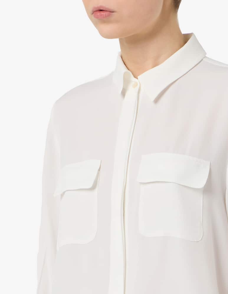 Marella Silk-blend crepe shirt MLLFEBE - picture 4 Marella Silk-blend crepe shirt MLLFEBE - picture 4