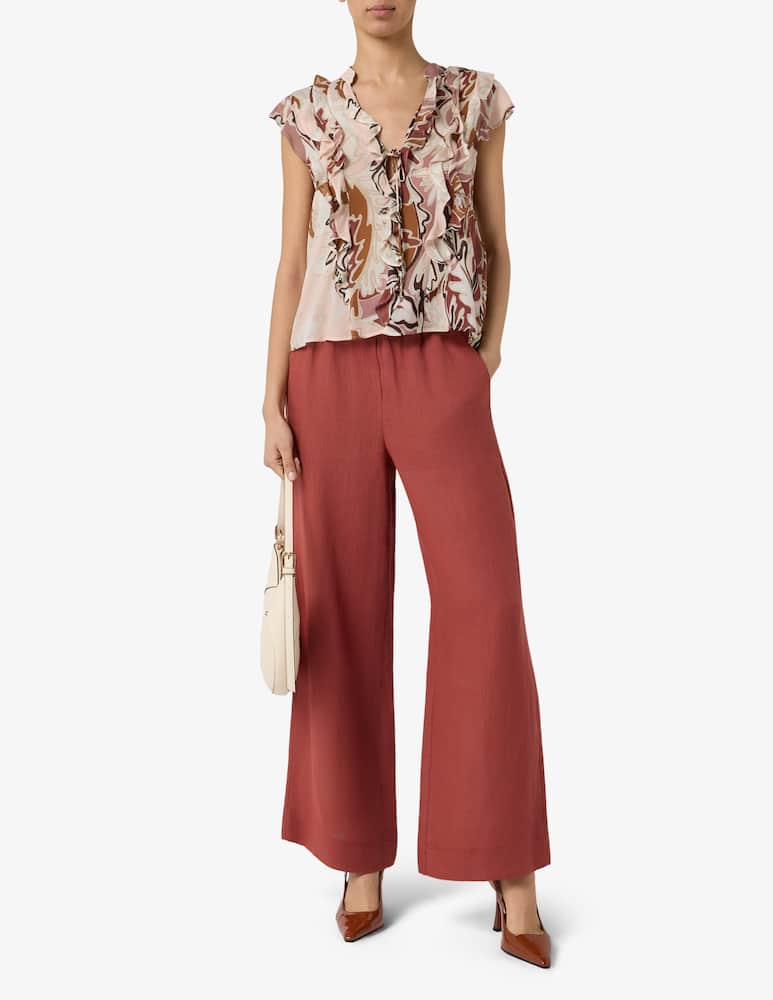 rinascente Marella Pure linen trousers