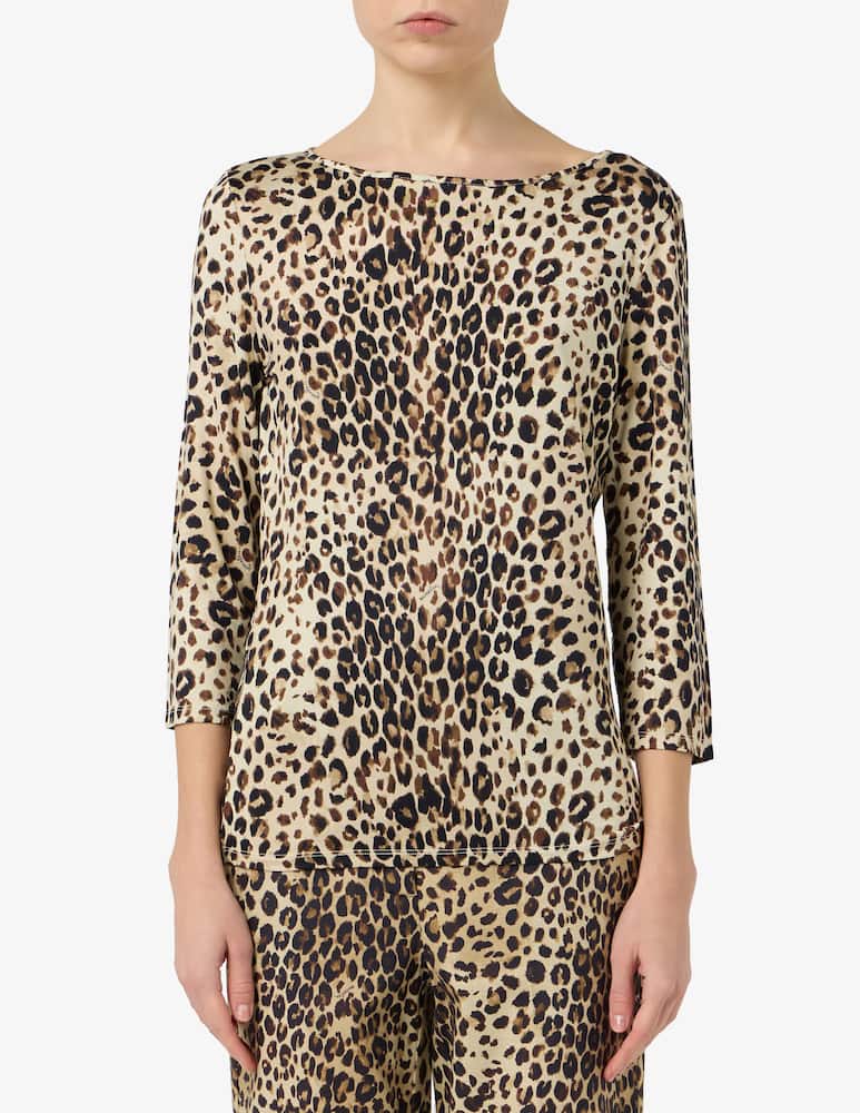 rinascente Marella Maglia manica 3/4 stampa maculata