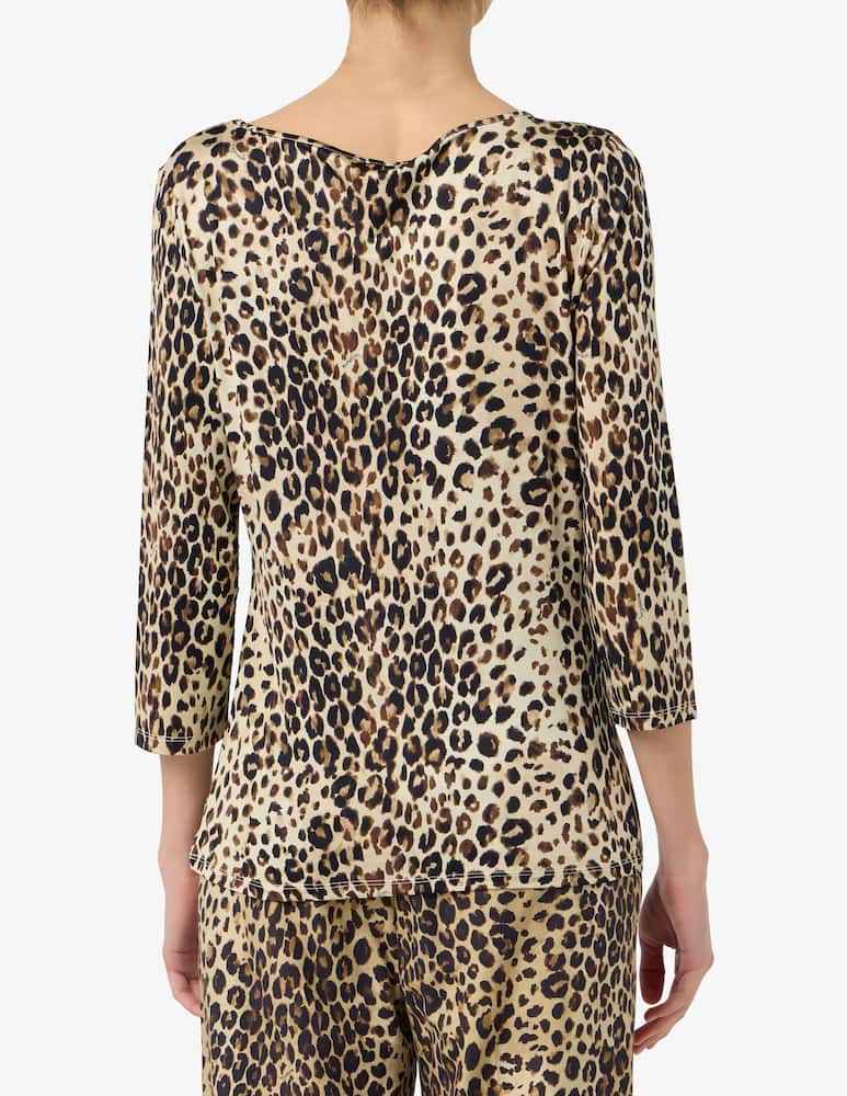 rinascente Marella Maglia manica 3/4 stampa maculata