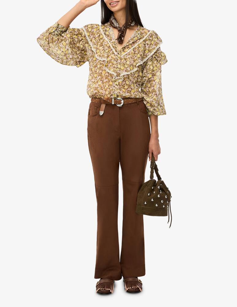 rinascente iBlues Floral ruffle blouse