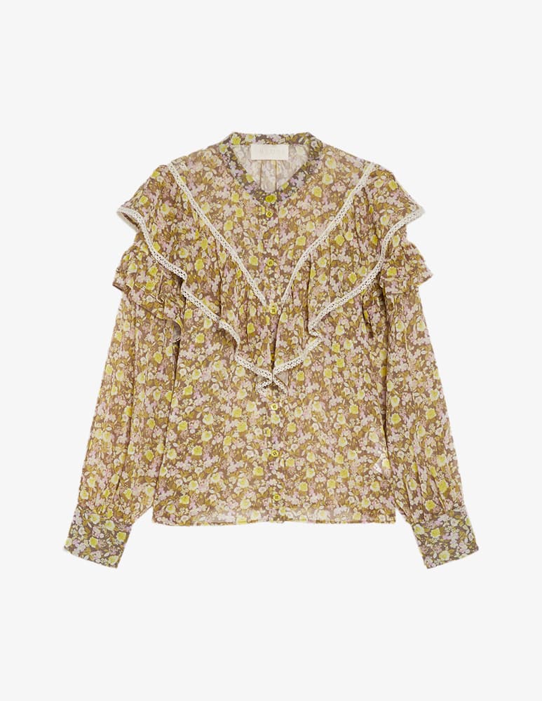 iBlues Floral ruffle blouse IBLMITICO - picture 5 iBlues Floral ruffle blouse IBLMITICO - picture 5