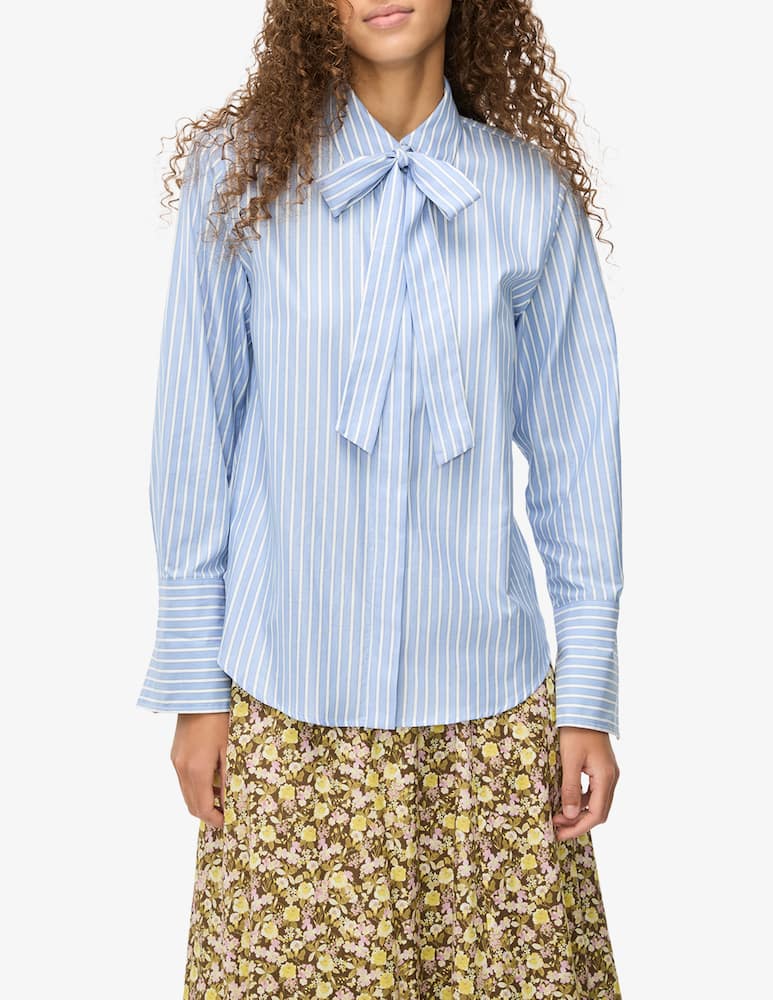 rinascente iBlues Striped bow tie shirt