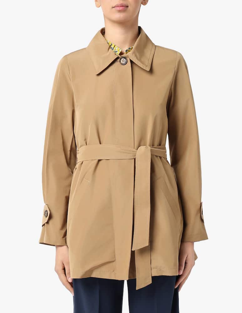 iBlues Belted short trench coat IBLFIORIRE - picture 1