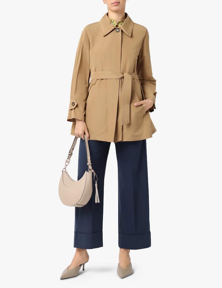 iBlues Belted short trench coat IBLFIORIRE - picture 2