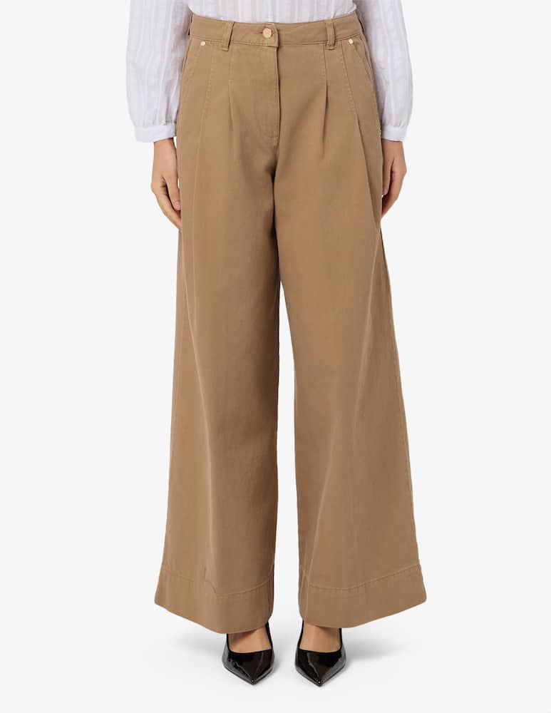 iBlues Wide-leg pleated trousers IBLUNGHIA - picture 1 iBlues Wide-leg pleated trousers IBLUNGHIA - picture 1