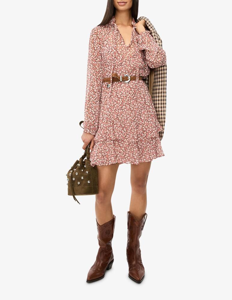 rinascente iBlues Floral crepon tunic dress