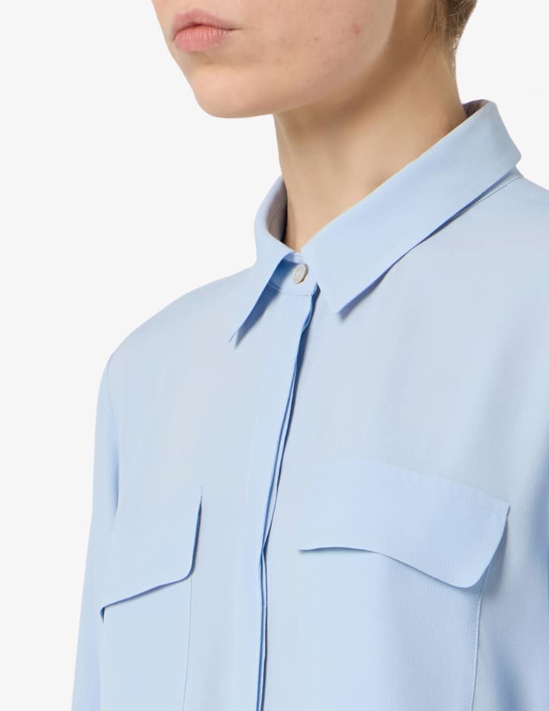 Marella Silk-blend crepe shirt MLLFEBE - picture 4 Marella Silk-blend crepe shirt MLLFEBE - picture 4