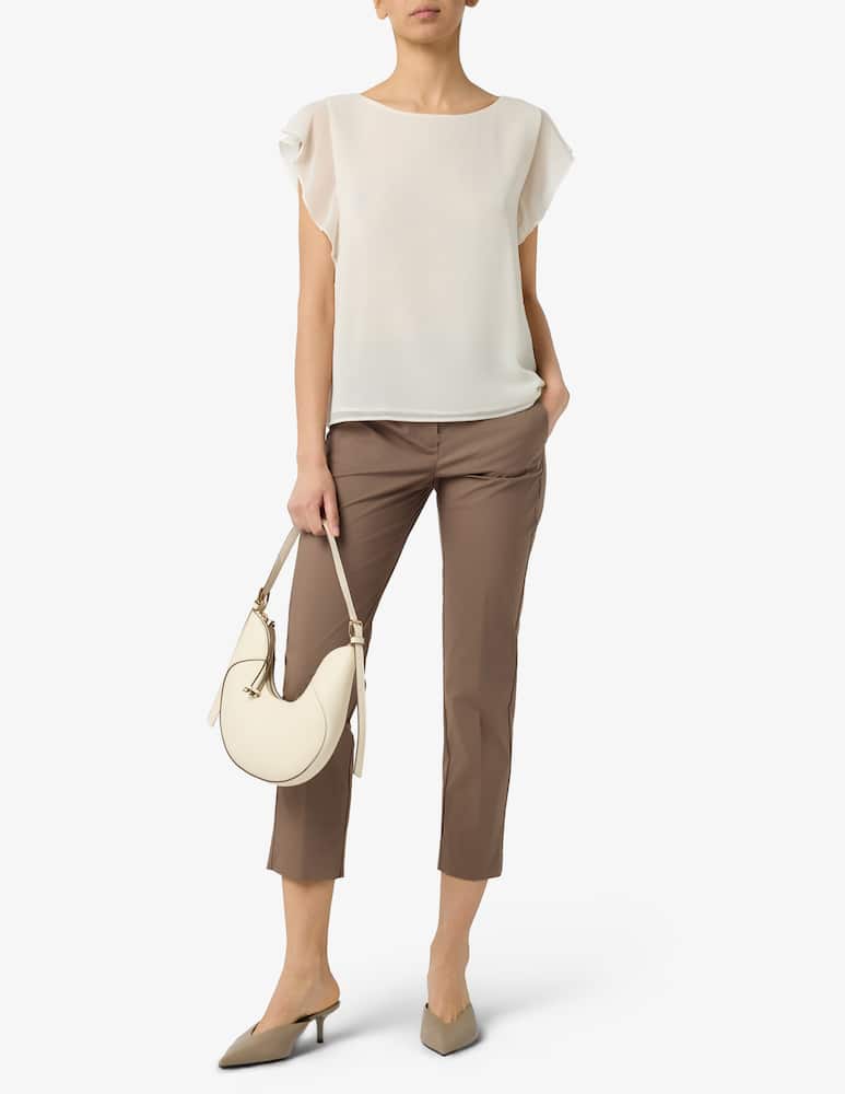 rinascente EMME Blusa in georgette con volant EMMBOA