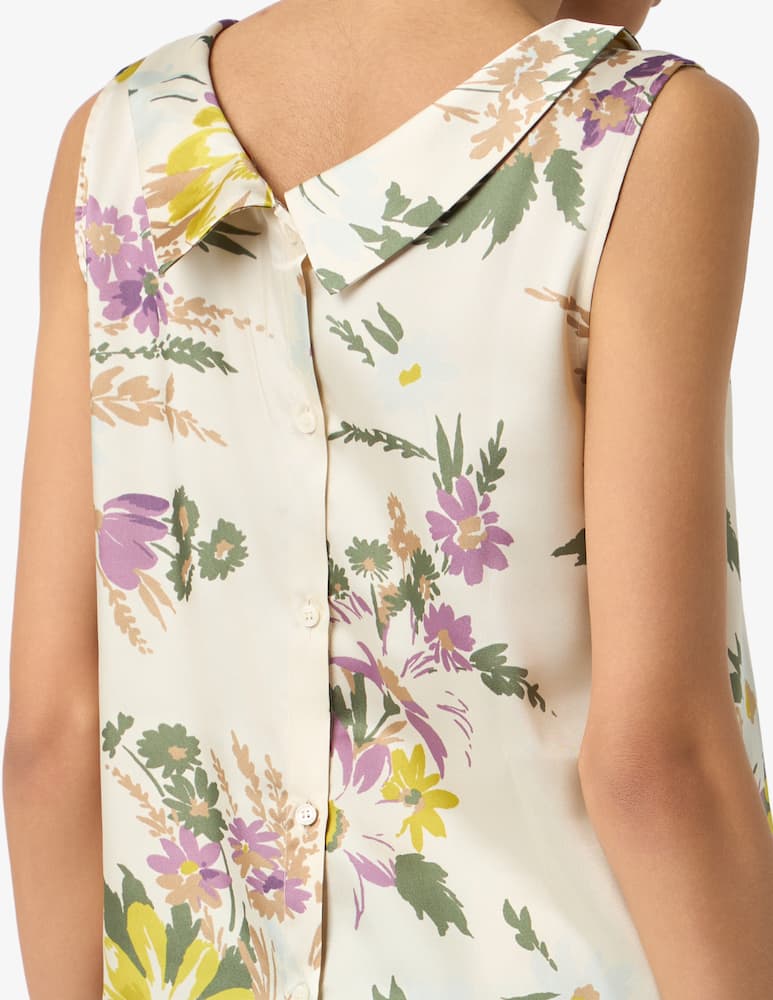 rinascente EMME Floral sleeveless blouse