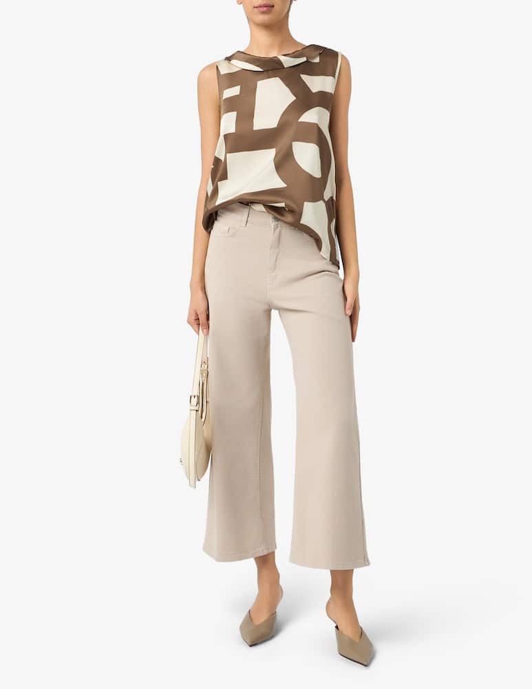 rinascente EMME Geometric print sleeveless top