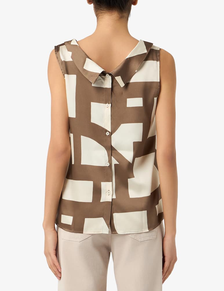 rinascente EMME Geometric print sleeveless top
