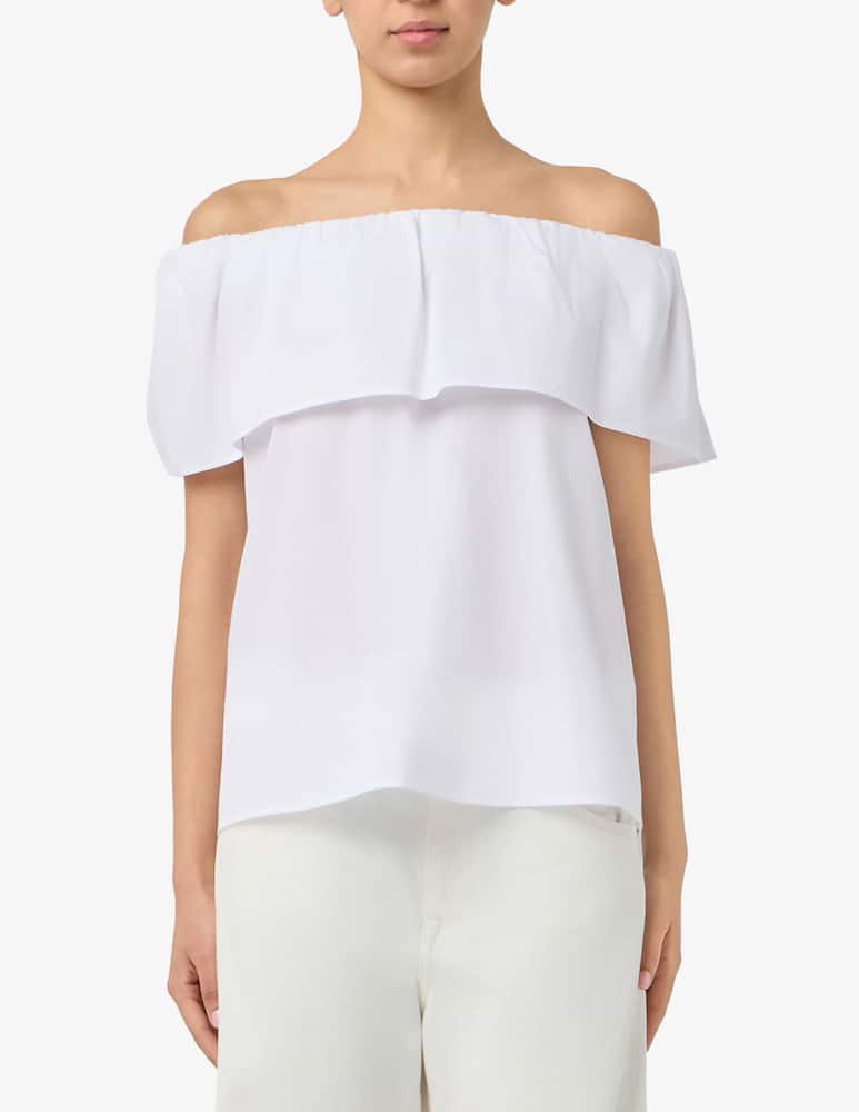 rinascente EMME Poplin off-shoulder blouse