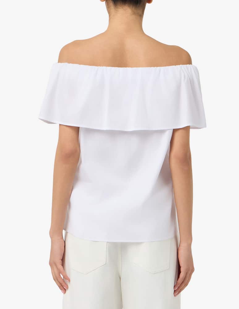 rinascente EMME Poplin off-shoulder blouse