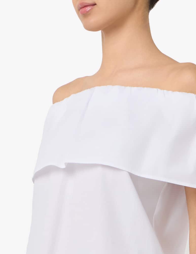 rinascente EMME Poplin off-shoulder blouse