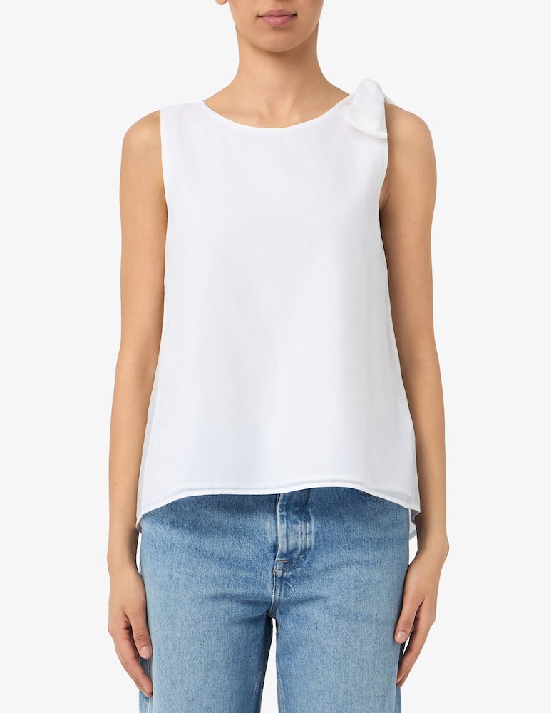 EMME Blusa con fiocco sulla spalla EMMGALLI - immagine 1 EMME Blusa con fiocco sulla spalla EMMGALLI - immagine 1