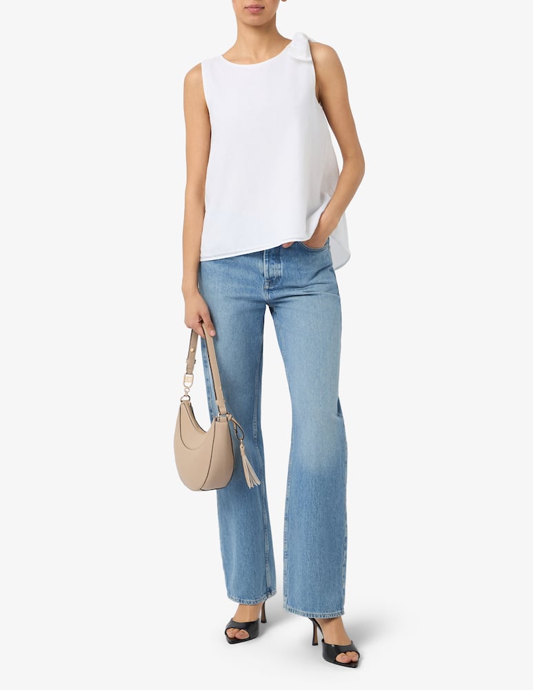 EMME Blusa con fiocco sulla spalla EMMGALLI - immagine 2 EMME Blusa con fiocco sulla spalla EMMGALLI - immagine 2
