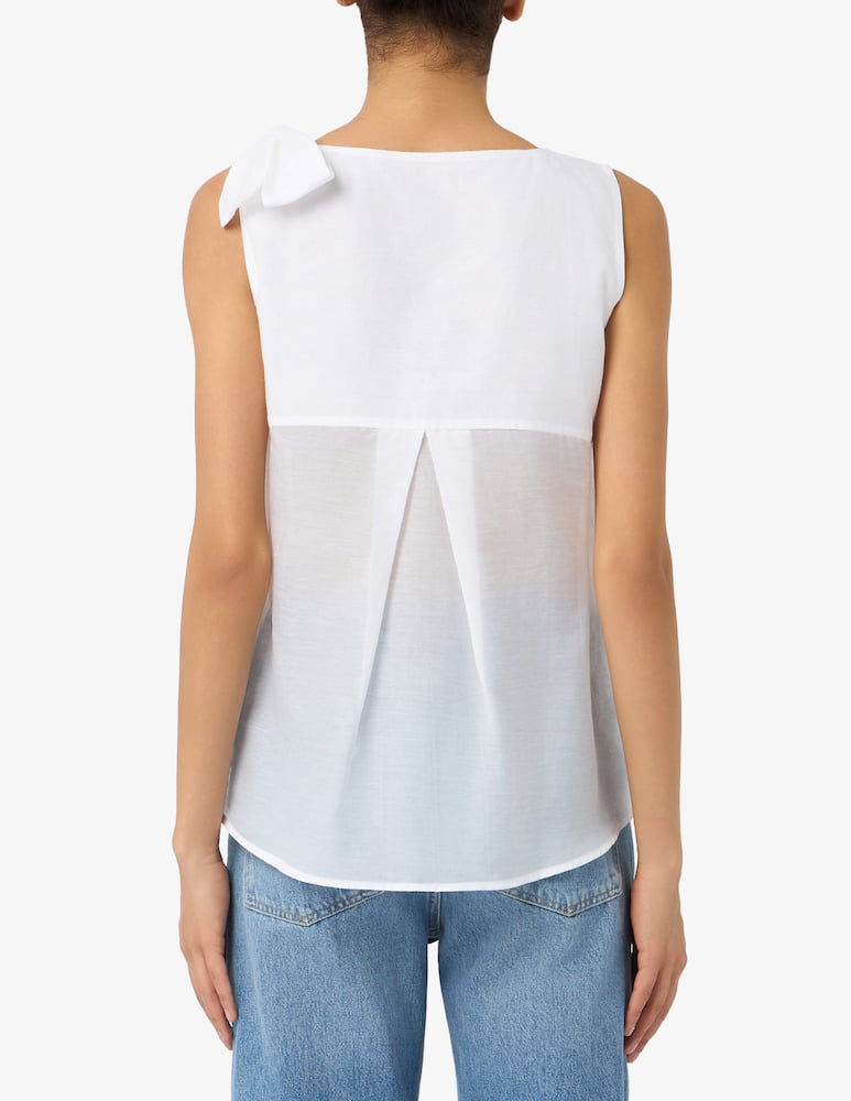 EMME Blusa con fiocco sulla spalla EMMGALLI - immagine 3 EMME Blusa con fiocco sulla spalla EMMGALLI - immagine 3