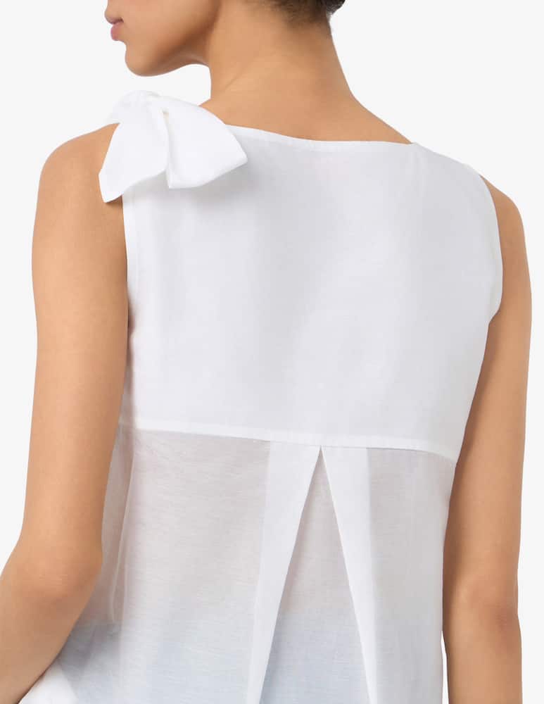 EMME Blusa con fiocco sulla spalla EMMGALLI - immagine 4 EMME Blusa con fiocco sulla spalla EMMGALLI - immagine 4