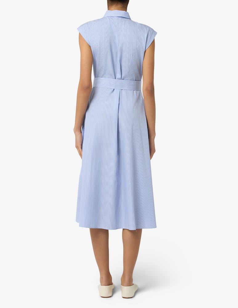 EMME Striped belted midi shirt dress EMMPESI - picture 3 EMME Striped belted midi shirt dress EMMPESI - picture 3