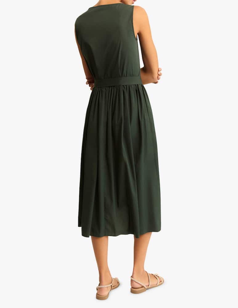 rinascente EMME Sleeveless belted midi dress