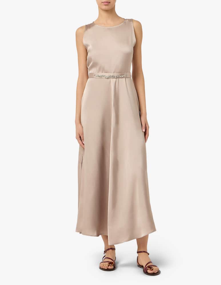 rinascente EMME Abito lungo in raso con cinturina