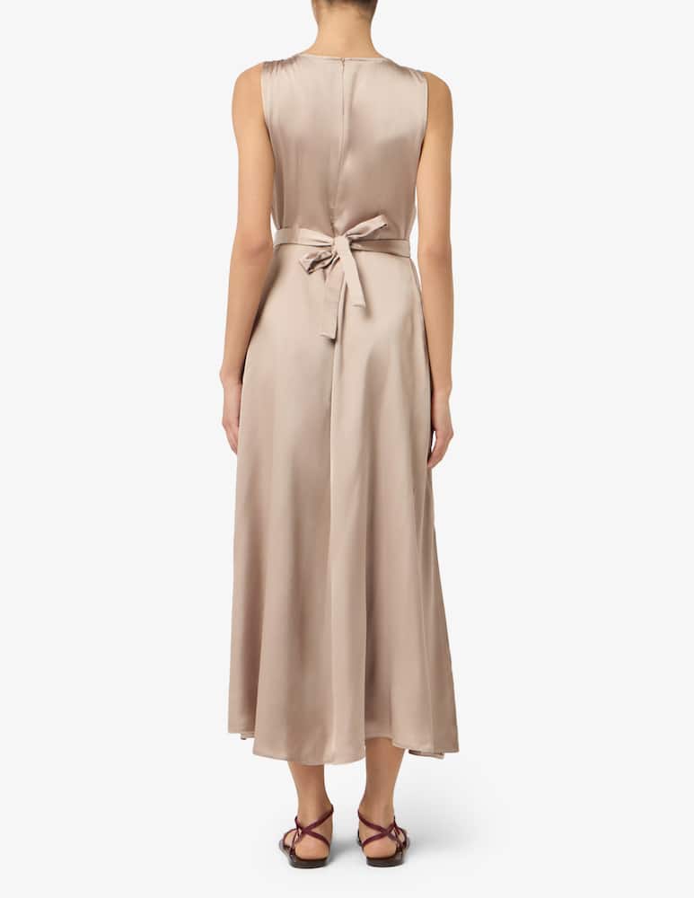 rinascente EMME Abito lungo in raso con cinturina