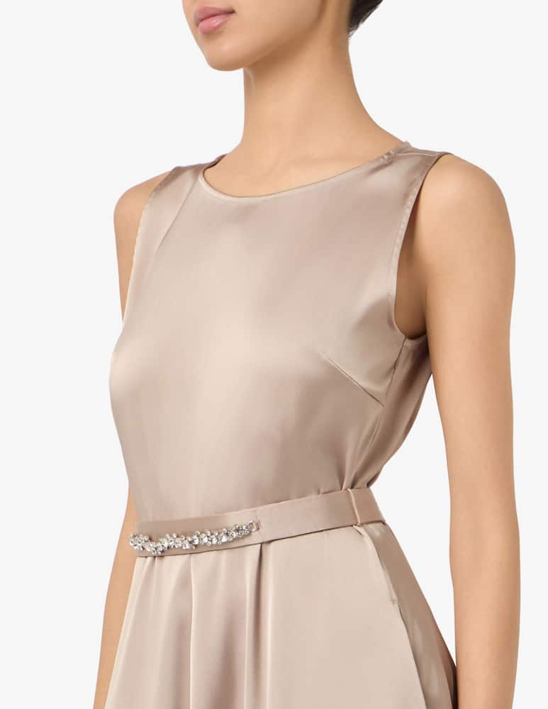 rinascente EMME Abito lungo in raso con cinturina