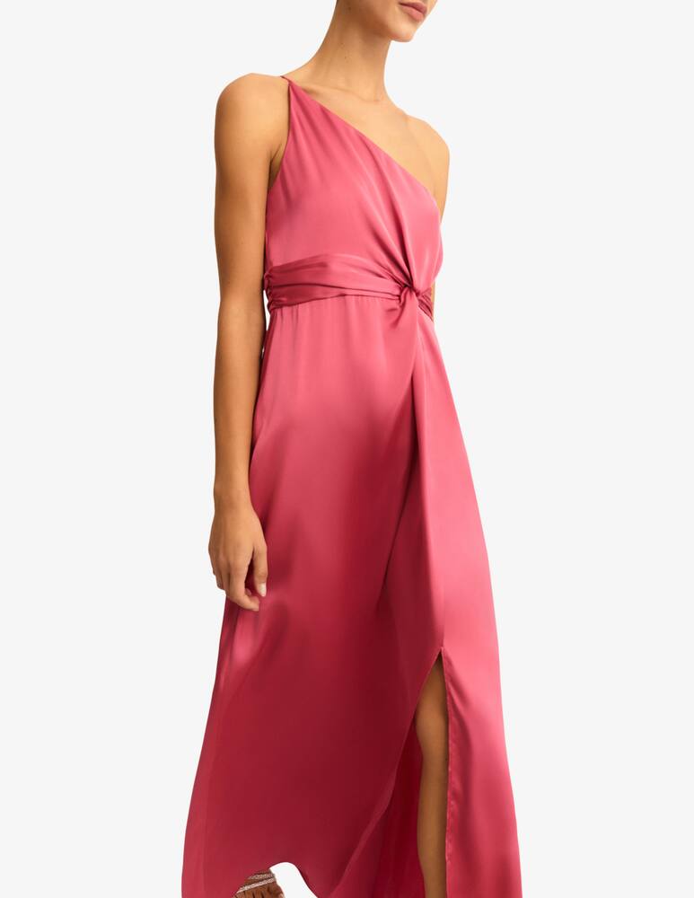 rinascente EMME Asymmetric satin maxi dress EMMRICORDO1