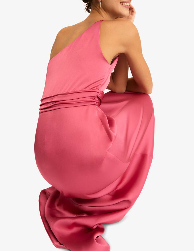 rinascente EMME Asymmetric satin maxi dress EMMRICORDO1