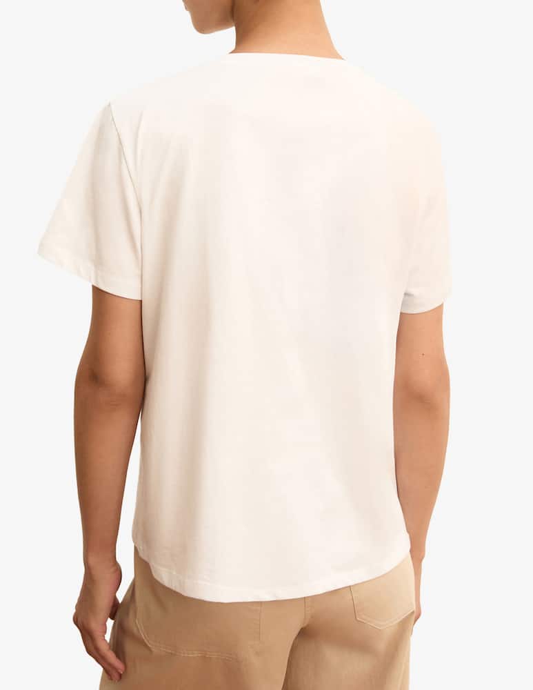 rinascente EMME T-shirt ricamo spalla