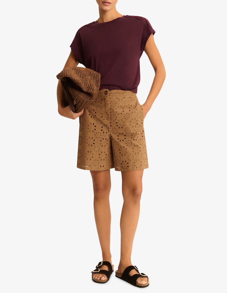 rinascente EMME T-shirt spalla ricamata