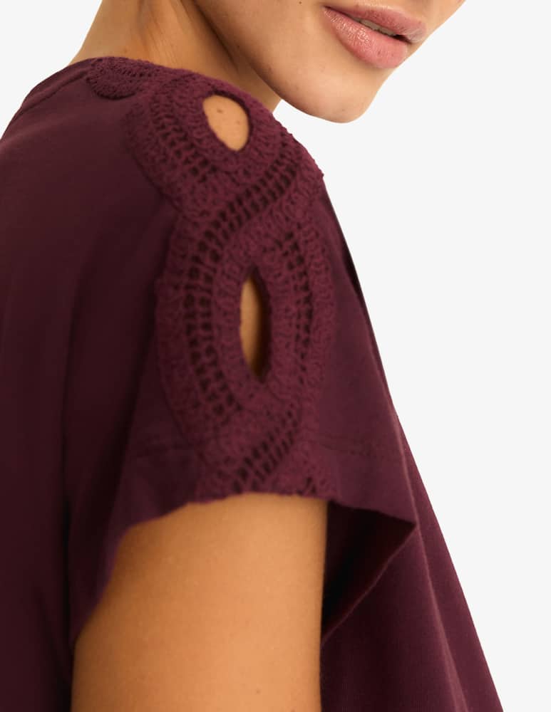 rinascente EMME T-shirt spalla ricamata