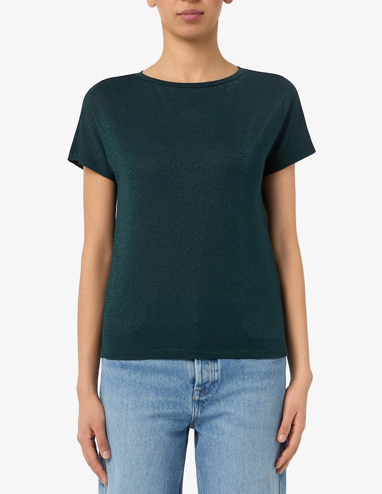 rinascente EMME Lurex short sleeve t-shirt