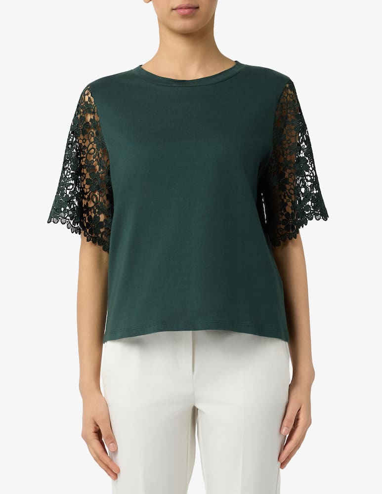 rinascente EMME Lace sleeve t-shirt EMMCEPPO