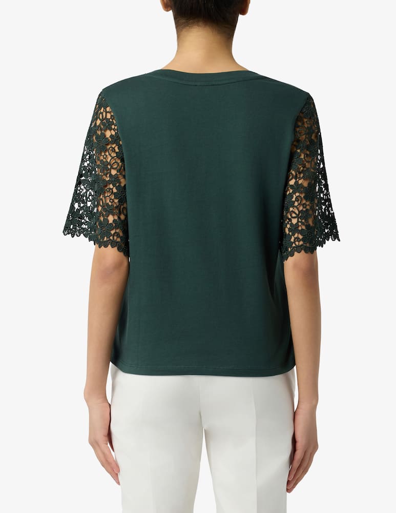 rinascente EMME Lace sleeve t-shirt EMMCEPPO