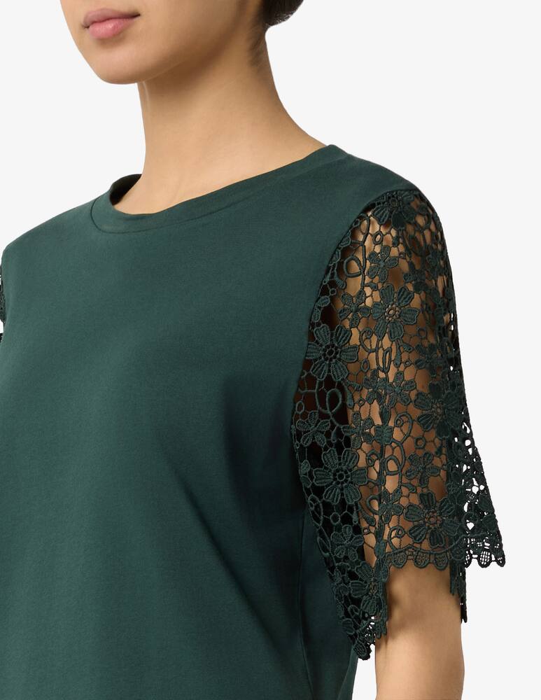 rinascente EMME Lace sleeve t-shirt EMMCEPPO