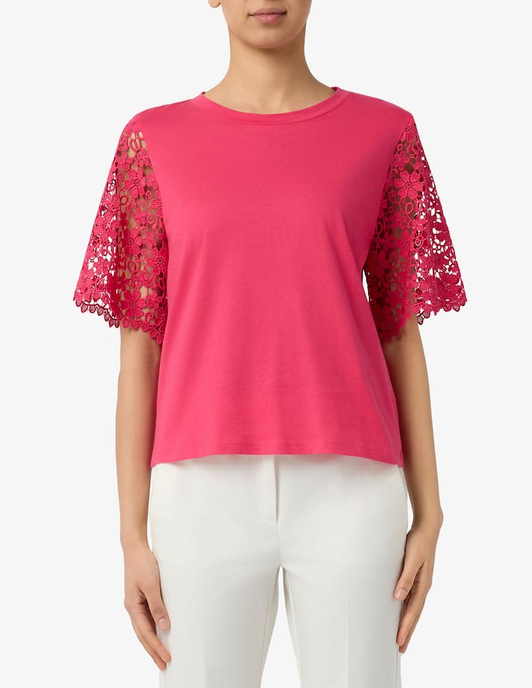 rinascente EMME T-shirt con in manica pizzo EMMCEPPO