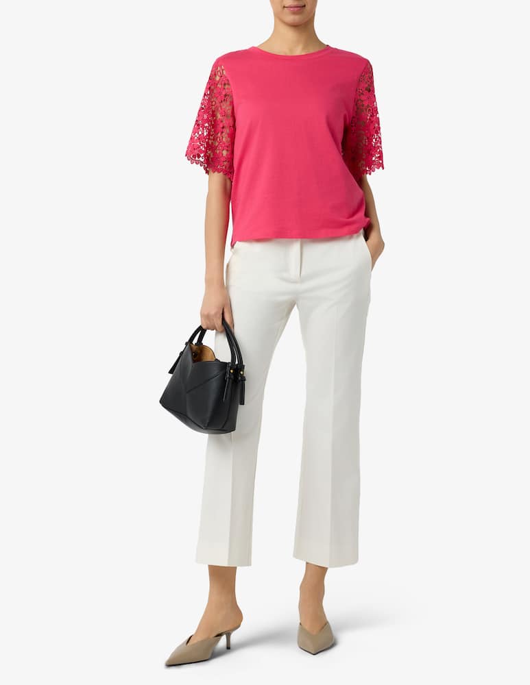 rinascente EMME T-shirt con in manica pizzo EMMCEPPO