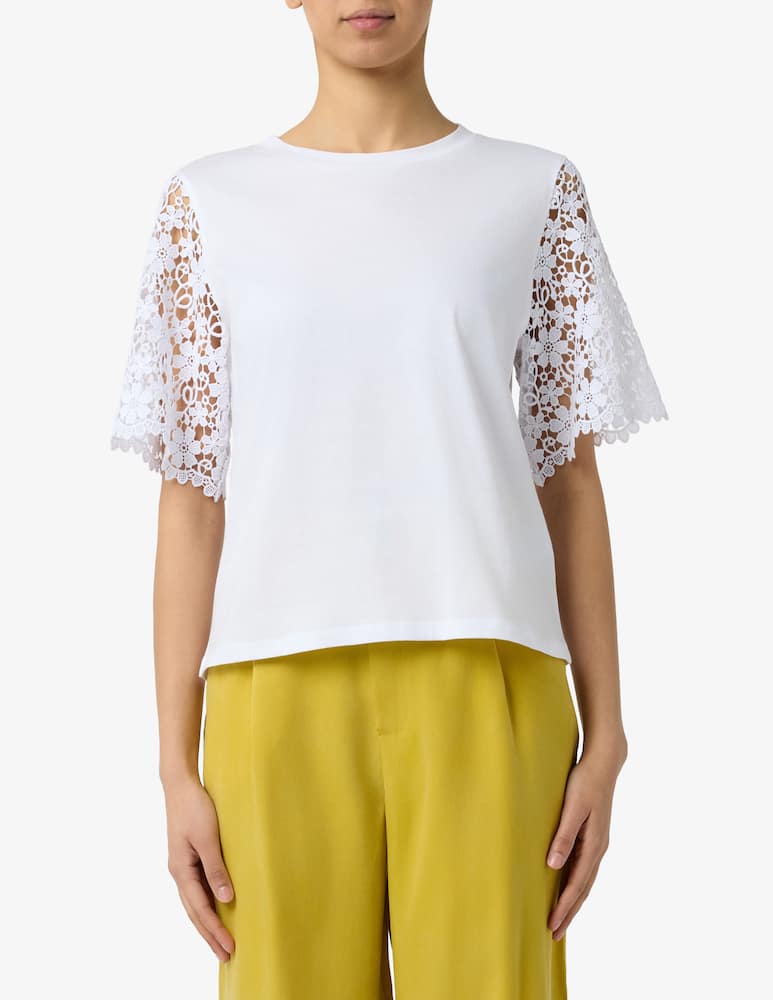 rinascente EMME Lace sleeve t-shirt EMMCEPPO