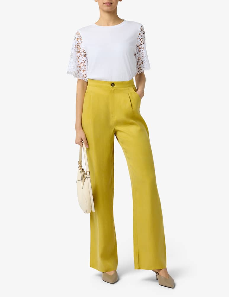 rinascente EMME Lace sleeve t-shirt EMMCEPPO